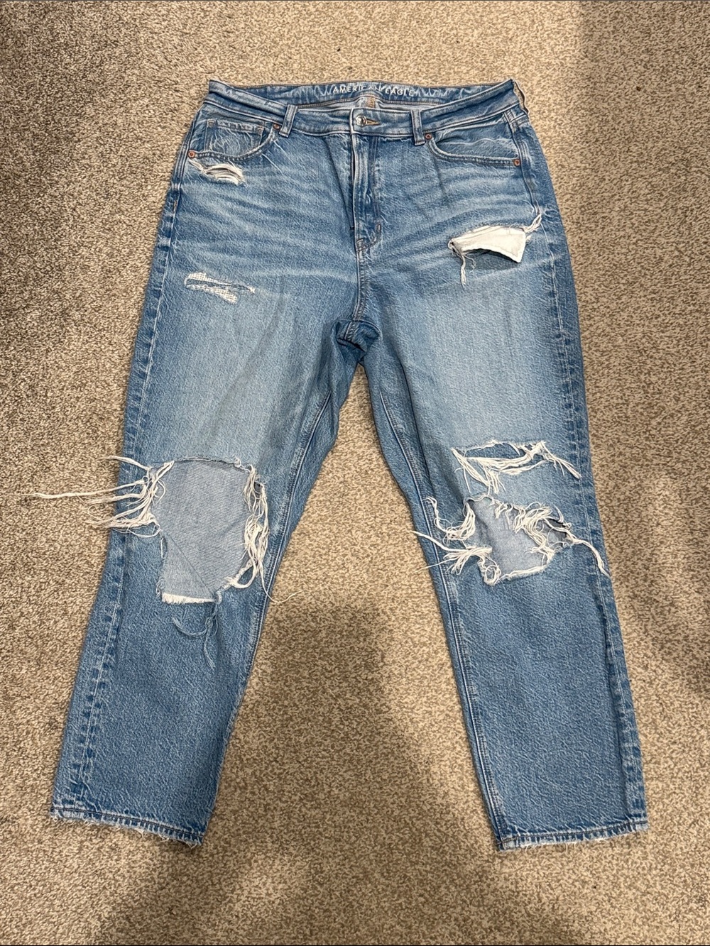 American Eagle Outfitters Light Blue Mom Jeans